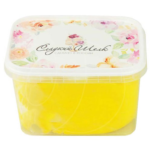 Мастика ванильная Сладкий шёлк Жёлтая 250 г 