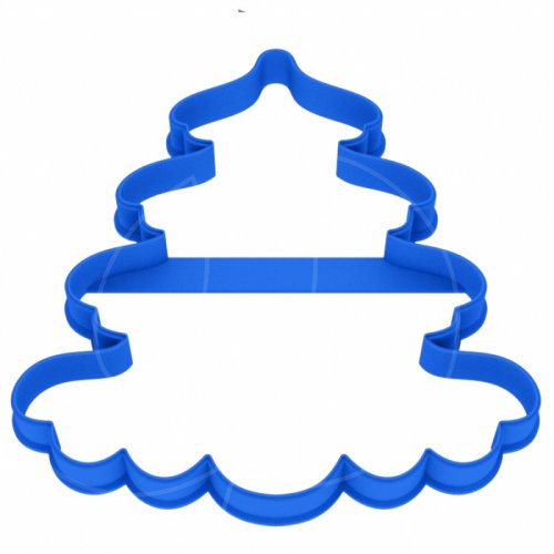 Вырубка пластиковая LUBIMOVA "Ёлка №3" LC-00004756