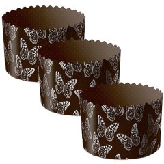 Форма для кулича "Бабочки" D124 H100 10 шт pmk124100sBB