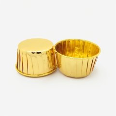 Капсула бумажная с подворотом Золото D50 H40 10 шт Past FB 50*40 (Gold)