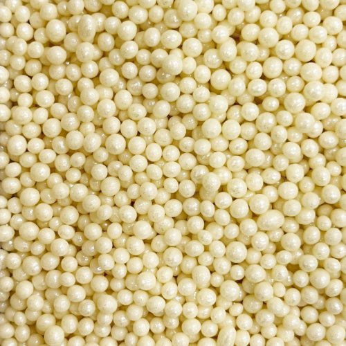 Посыпка кондитерская из дутого риса жемчуг "Белый" 2-5 мм 1,5 кг 101