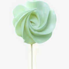 Украшение кондитерское сахарное безе на палочке "Зелёное" 15 г Б31 зеленое