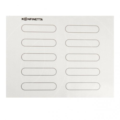 Коврик силиконовый армированный с разметкой для 10 эклеров 12х2,5 см 5241002